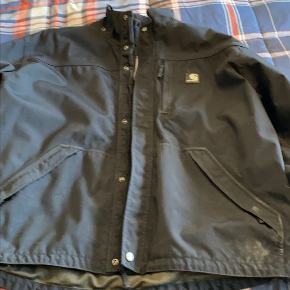 Mans carhartt nylon waterproof coat